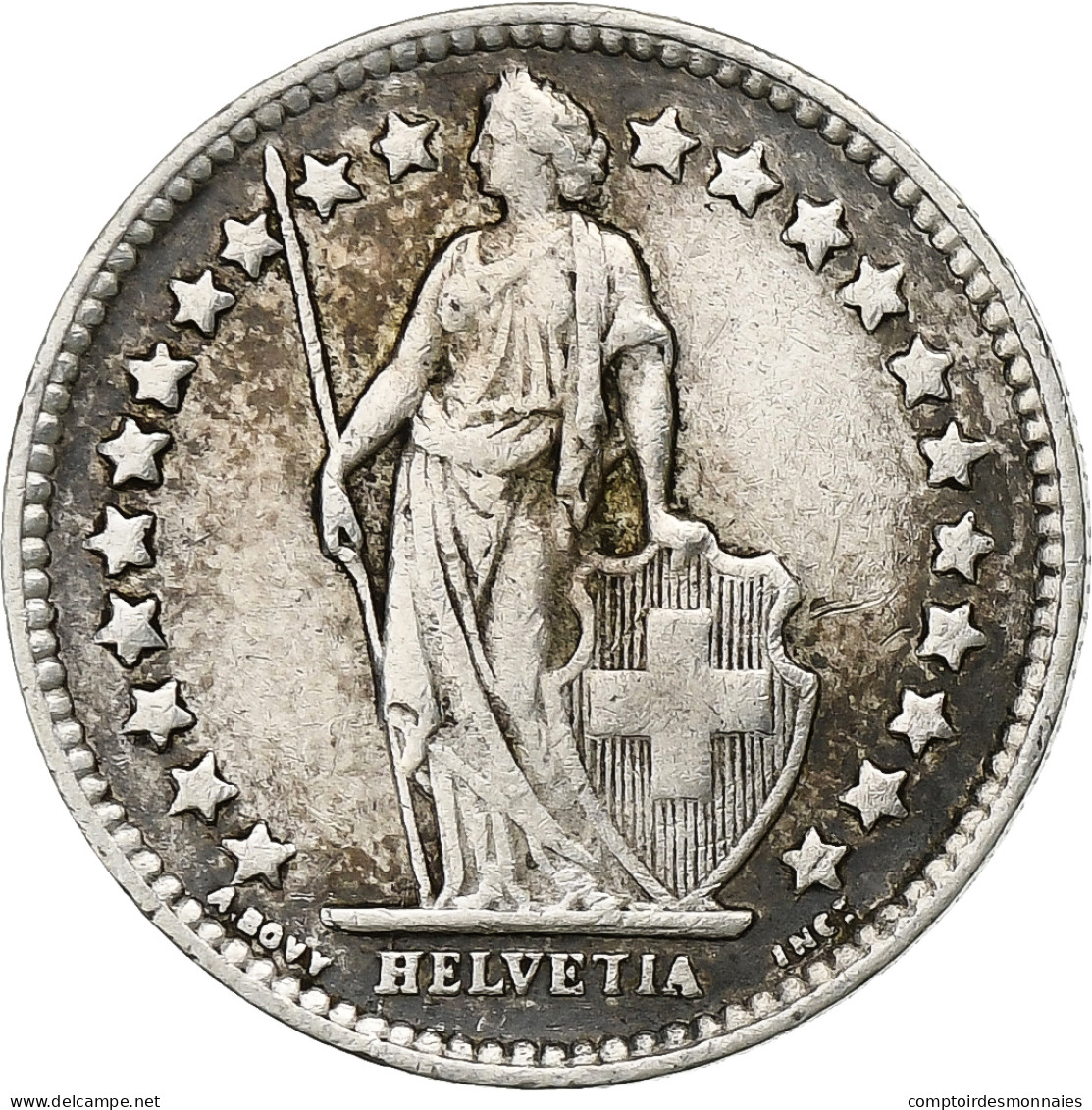 Suisse, 1/2 Franc, 1942, Bern, Argent, TTB, KM:23 - Otros & Sin Clasificación