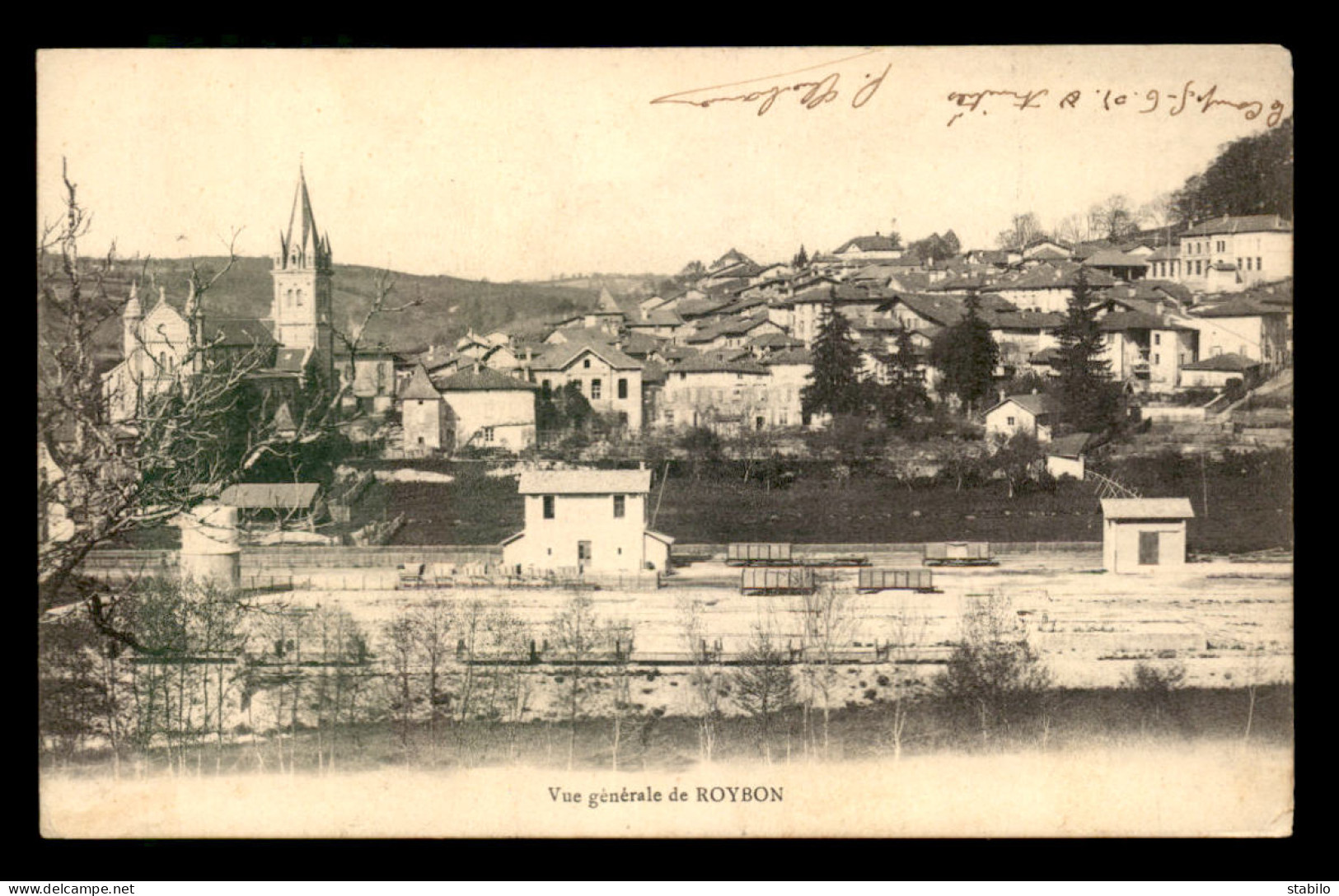 38 - ROYBON - VUE GENERALE - LA GARE DE CHEMIN DE FER - Roybon