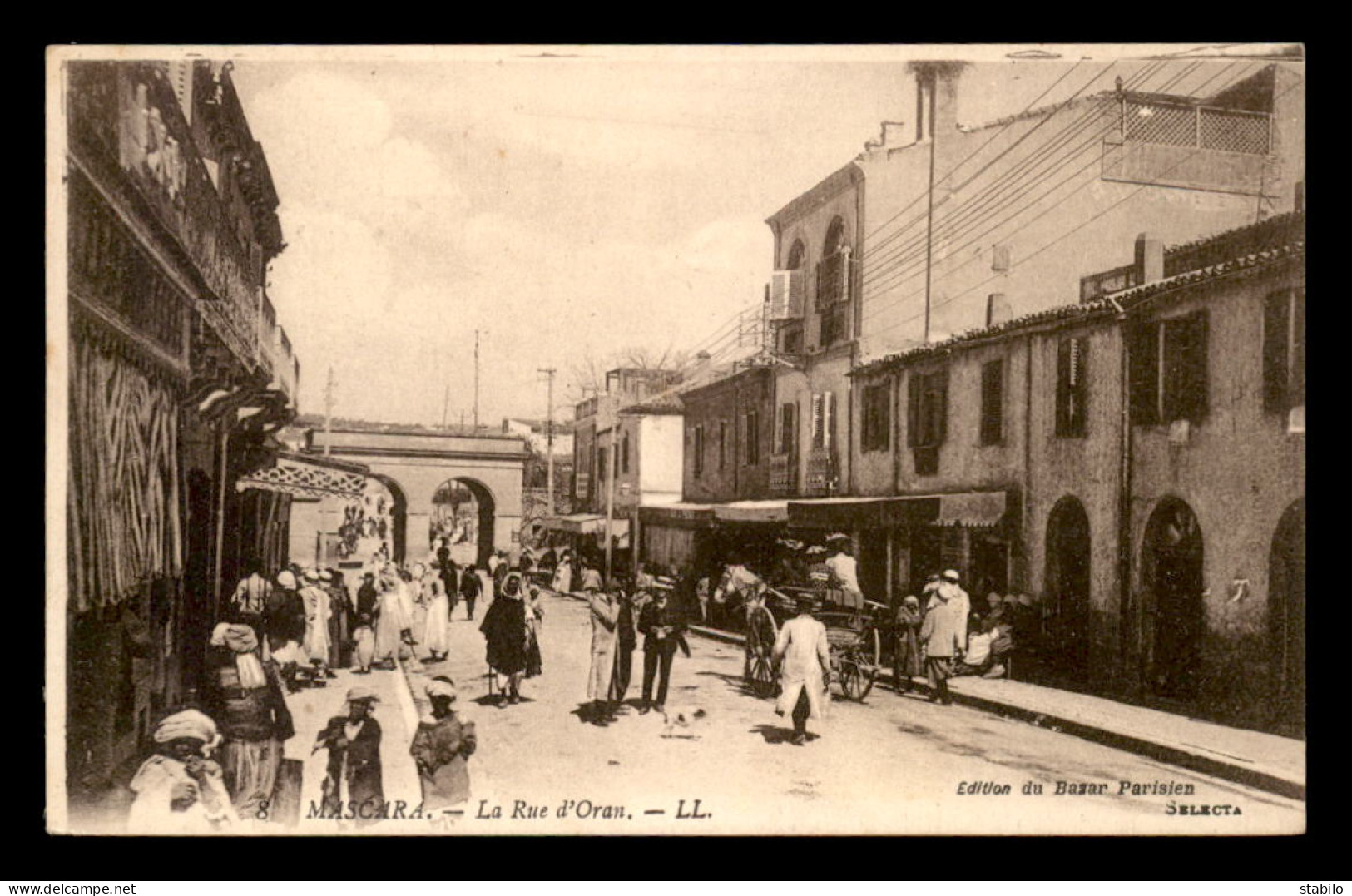 ALGERIE - MASCARA - LA RUE D'ORAN - Autres & Non Classés