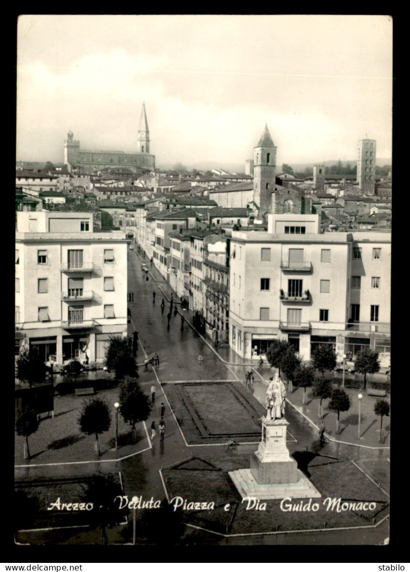 ITALIE - AREZZO - VEDUTA PIAZZA E VIA GUIDO MONACO - Arezzo