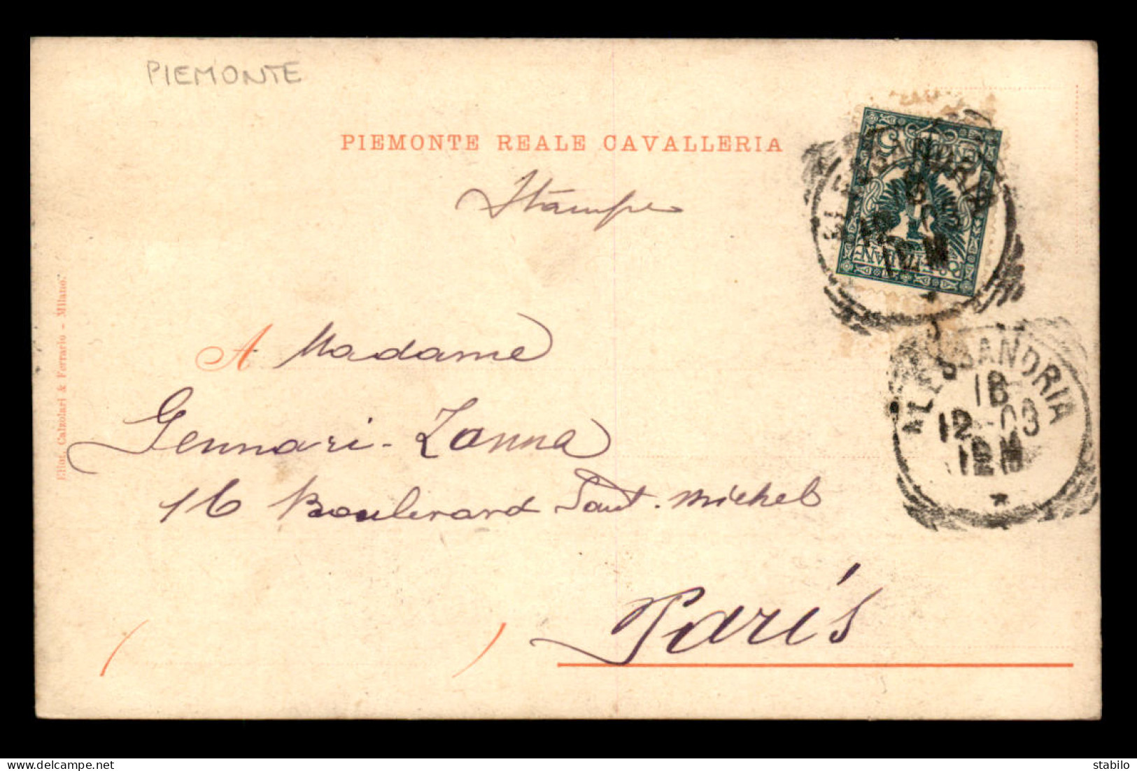 ITALIE - ALLESSANDRIA - VITTORIO AMADEO II - CACHET MILITAIRE - Alessandria