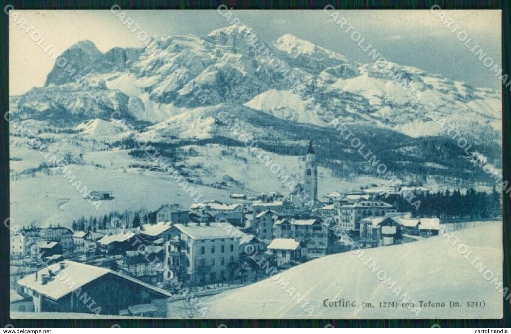 Belluno Cortina D'Ampezzo Tofana Cartolina VK3815 - Belluno