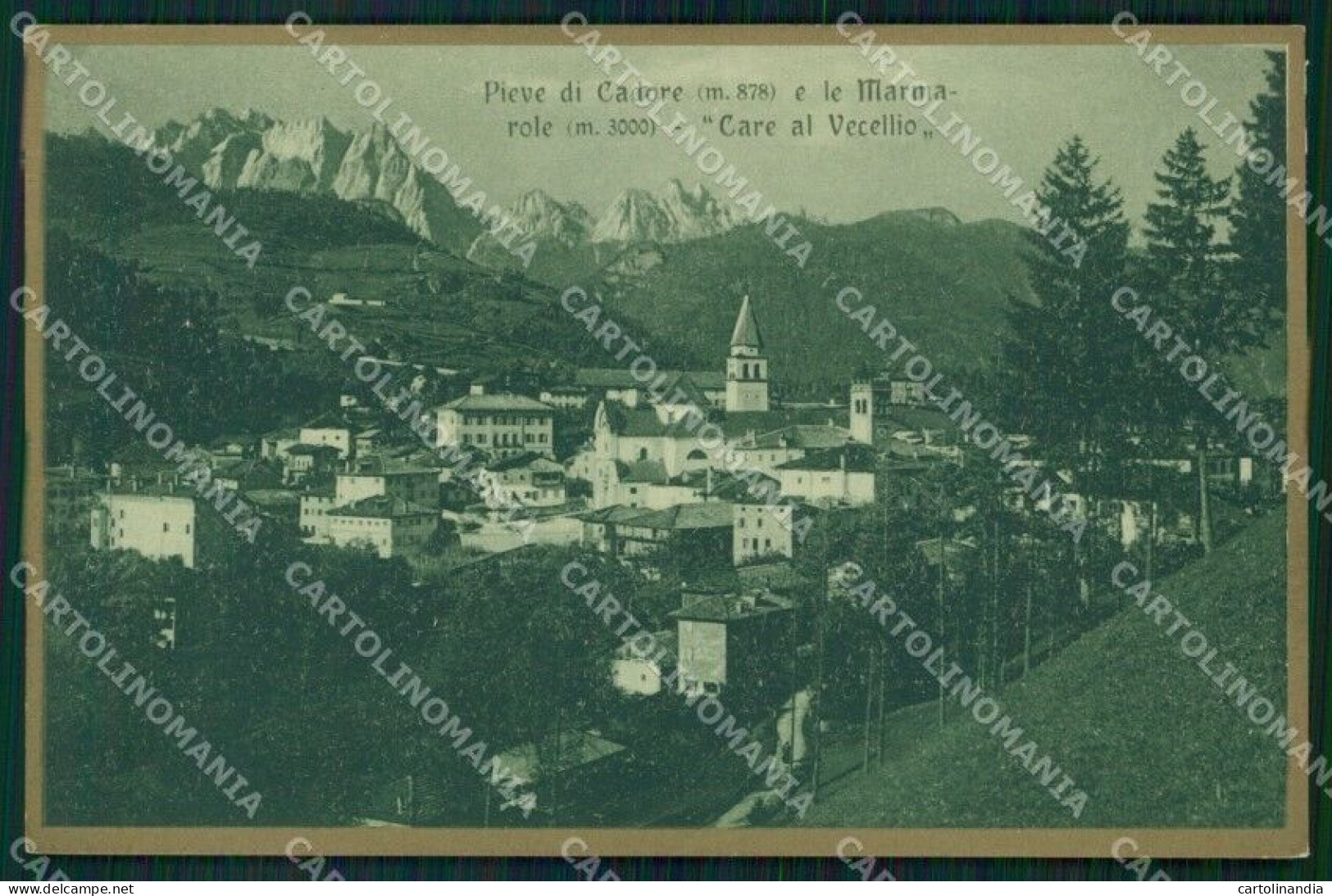 Belluno Pieve Di Cadore Le Marmarole Cartolina VK3924 - Belluno