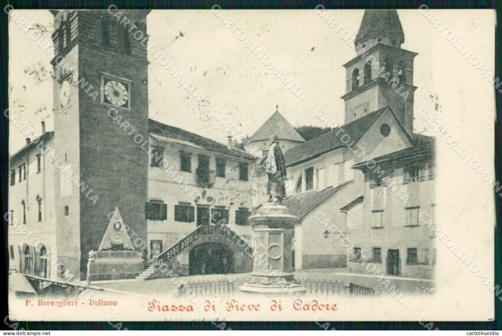 Belluno Pieve Di Cadore Cartolina VK3927 - Belluno