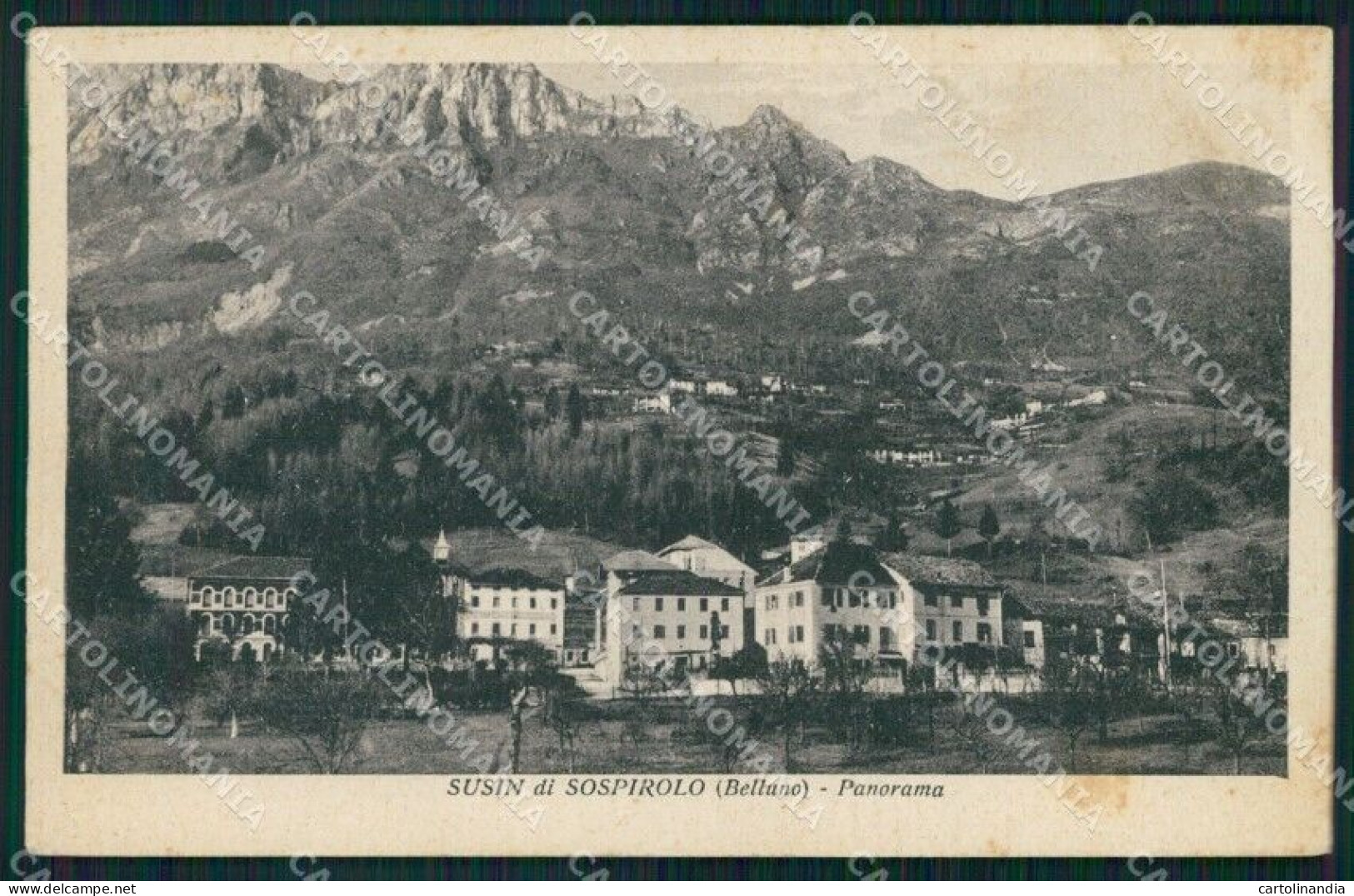 Belluno Sospirolo Susin Di Panorama Cartolina VK4332 - Belluno