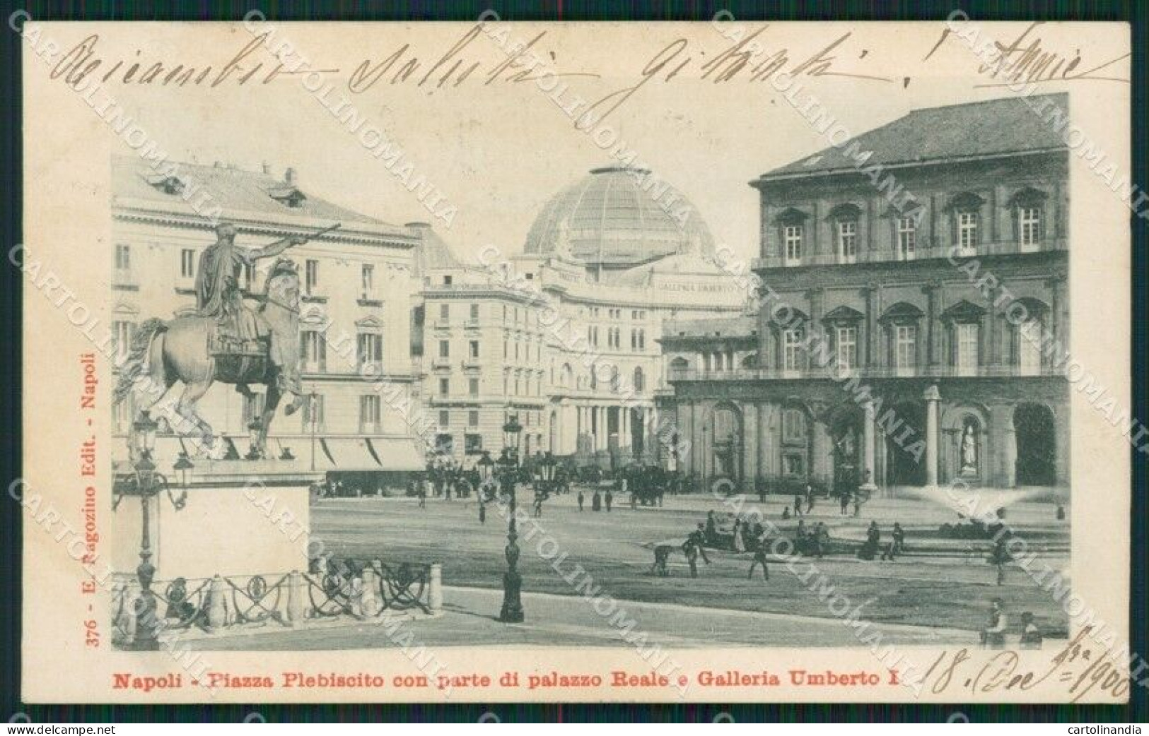 Napoli Città Palazzo Reale Cartolina XB0078 - Napoli