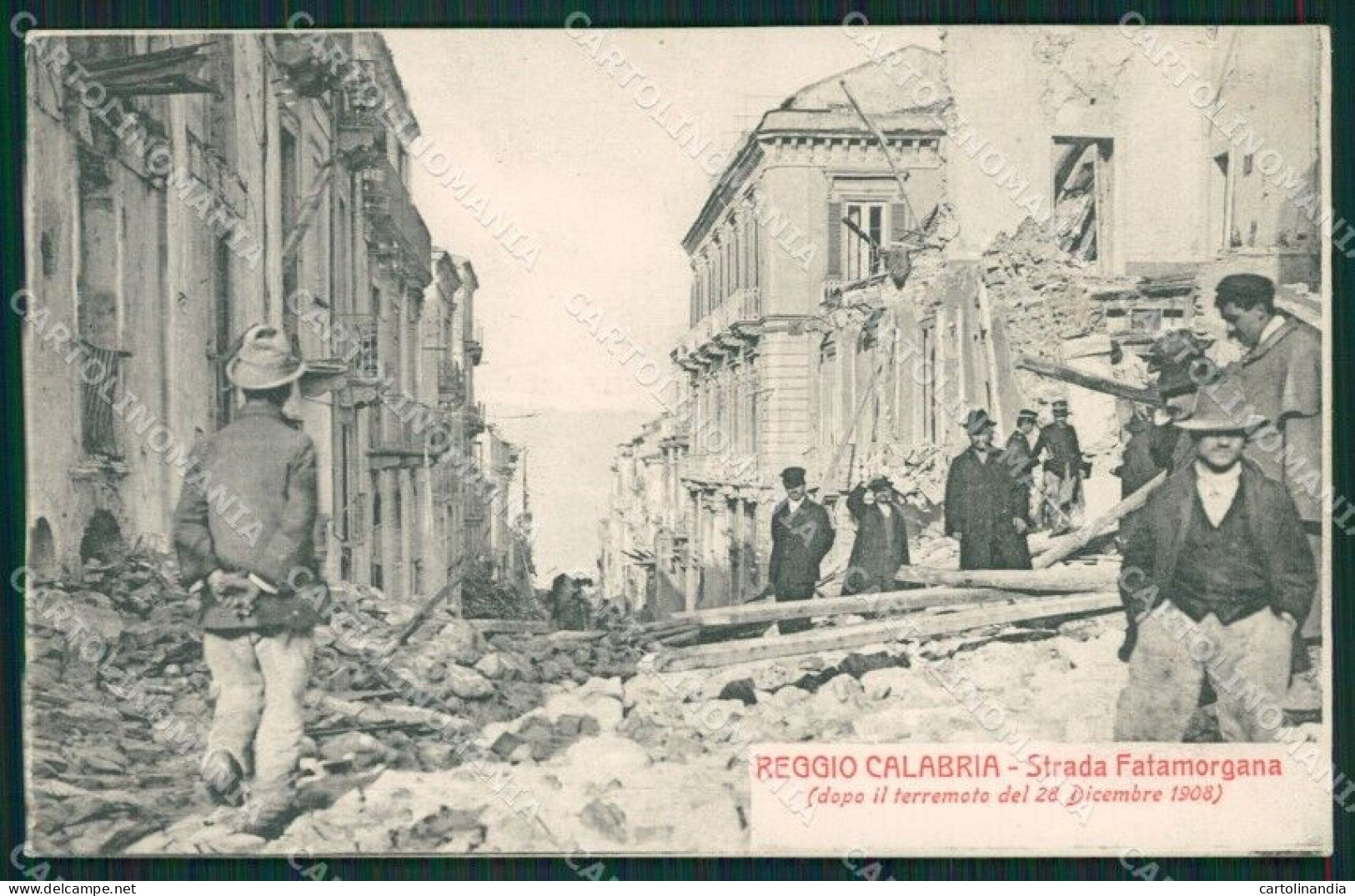 Reggio Calabria Città Terremoto 1908 Cartolina XB0190 - Reggio Calabria