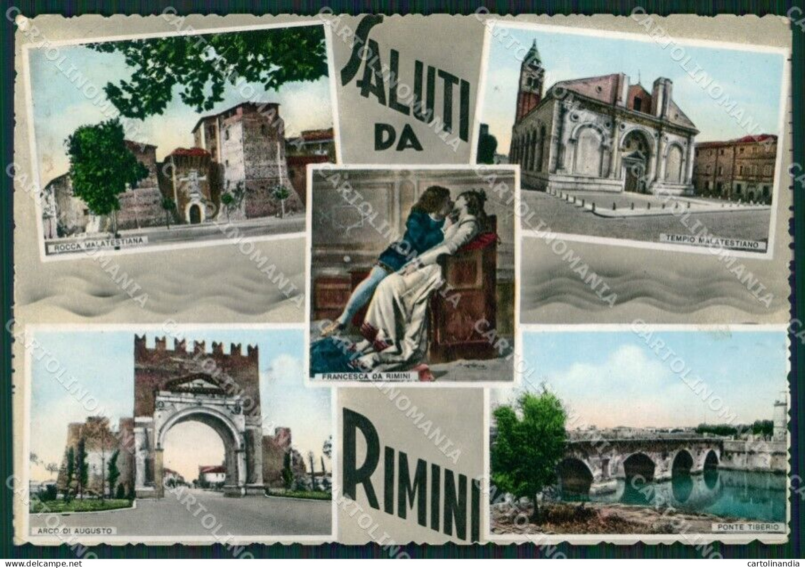 Rimini Saluti Da Foto FG Cartolina ZK6687 - Rimini