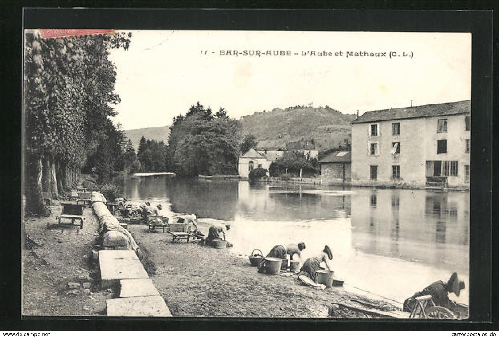 CPA Bar-sur-Aube, L`Aube Et Mathaux  - Bar-sur-Aube