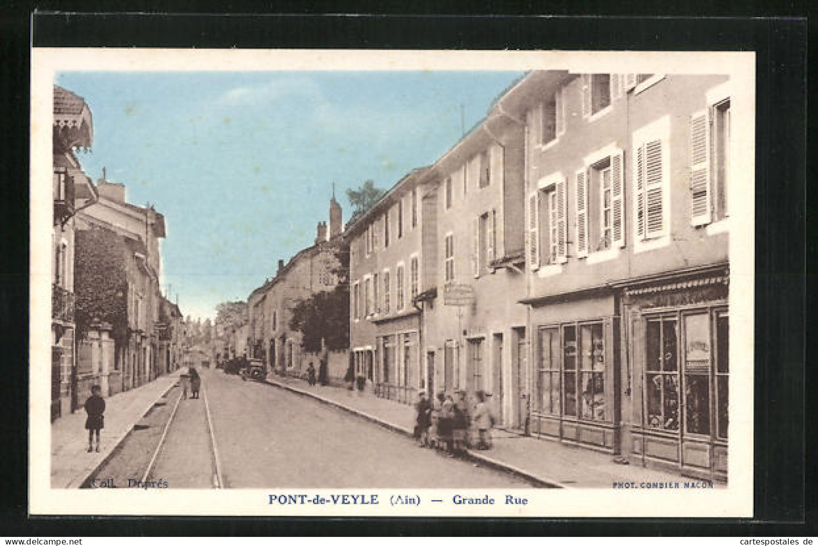 CPA Pont-de-Veyle, Grande Rue, Vue De La Rue  - Sin Clasificación
