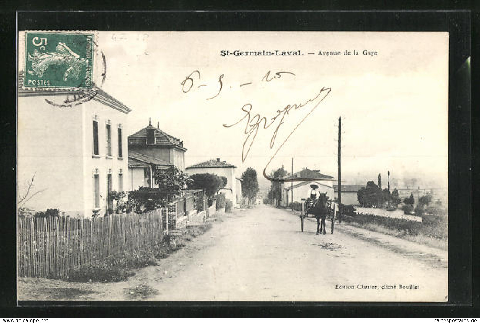 CPA St-Germain-Laval, Avenue De La Gare  - Saint Germain Laval