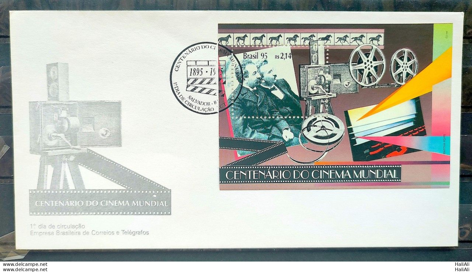 Envelope FDC 646 1995 Cinema Movie Art Cbc Ba - FDC