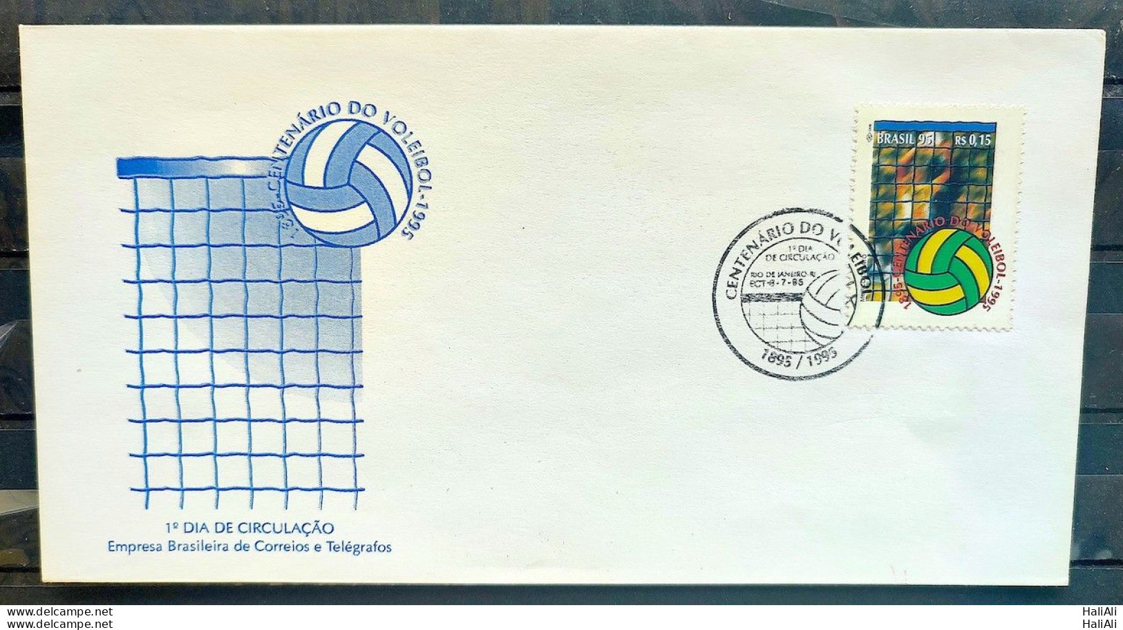 Envelope FDC 648 1995 Volleyball CBC RJ - FDC