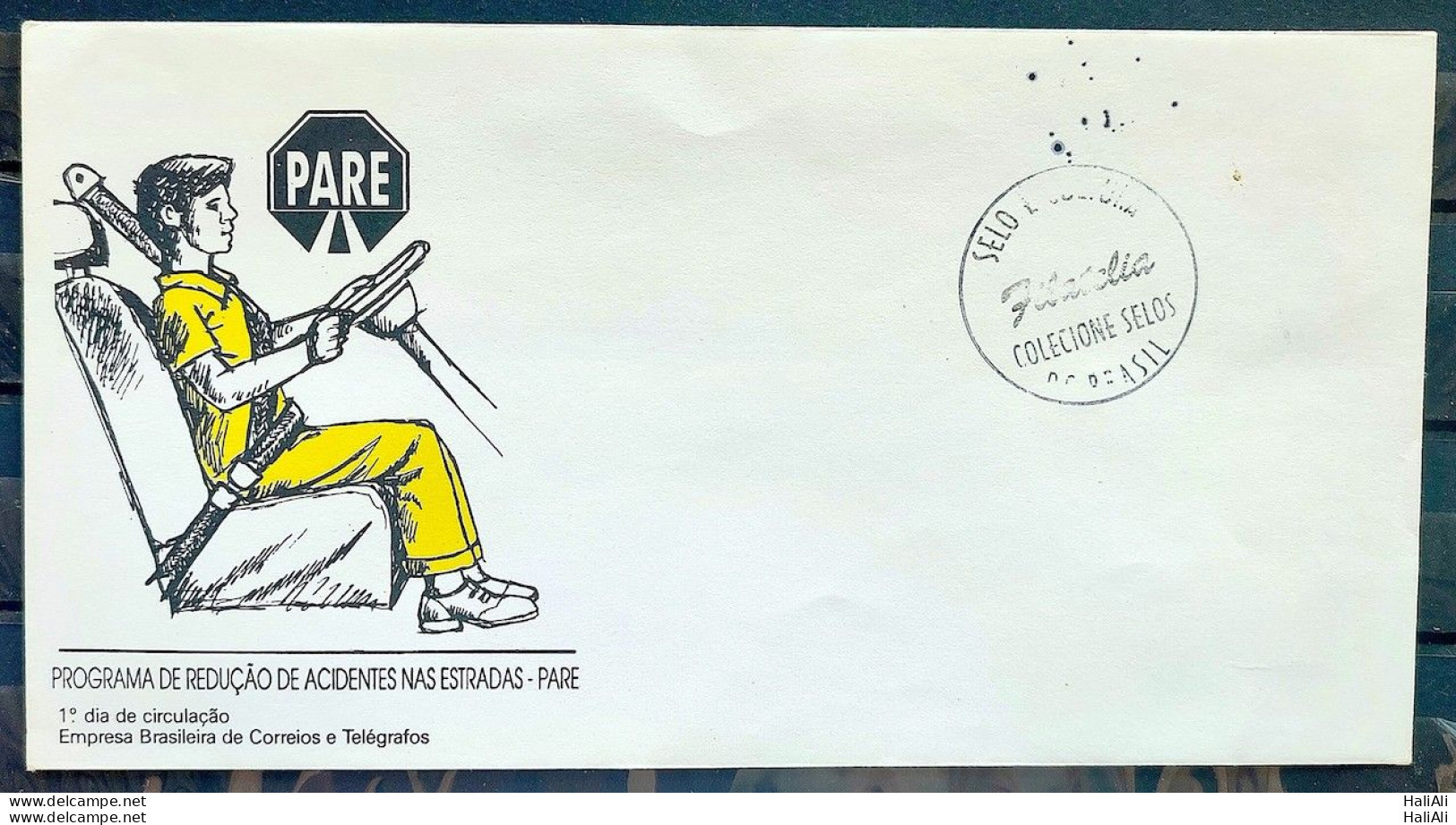 Envelope FDC 650 1995 Campaign Reduction Accidents Roads Traffic Safety Health - FDC