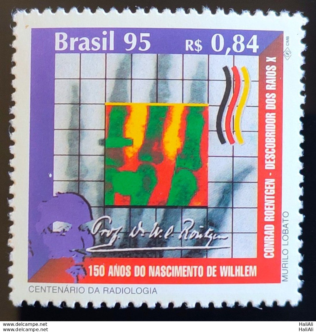 C 1967 Brazil Stamp Radiology Wilhelm Conrad Roentgen X-ray 1995 - Ungebraucht