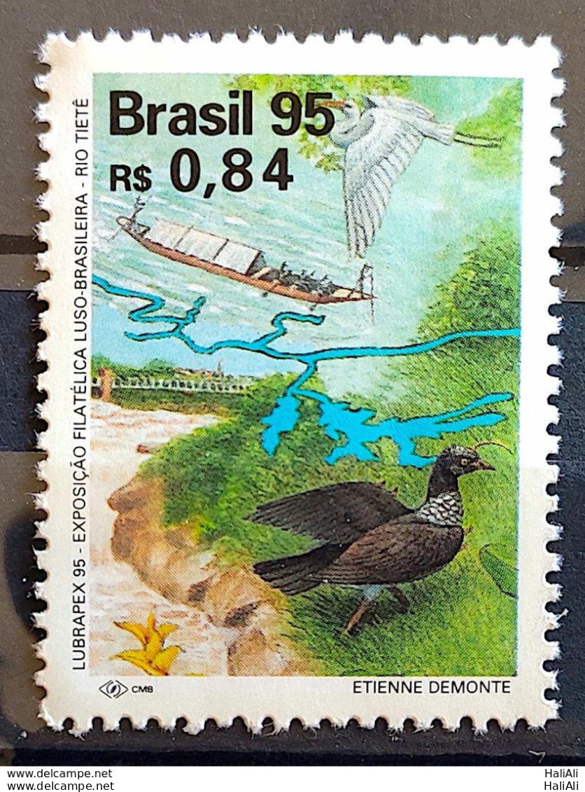 C 1964 Brazil Stamp Lubrapex Seal Boat Bird Fish Rio Tietê 1995 - Ungebraucht