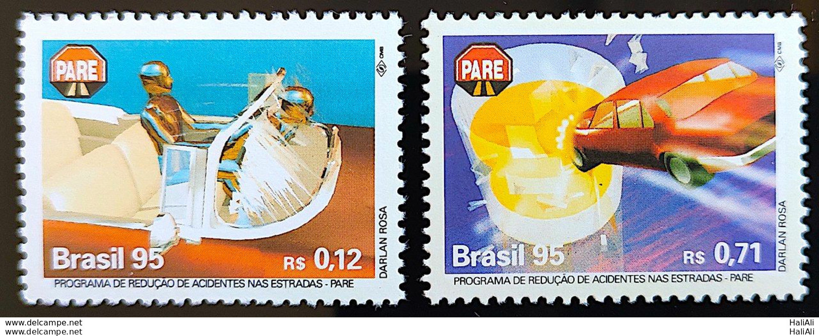 C 1953 Brazil Stamp Road Accident Reduction Campaign Car Alcohol Traffic 1995 - Nuevos