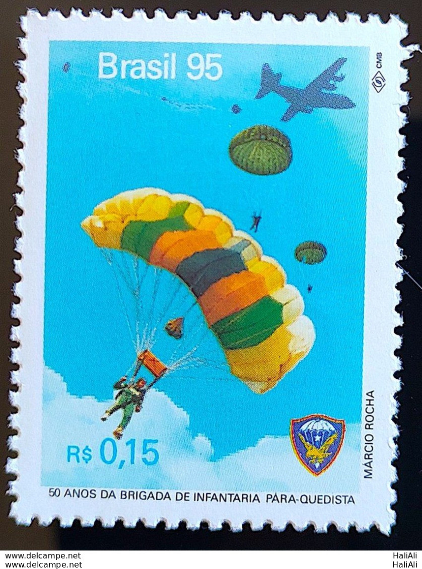 C 1958 Brazil Stamp Parachute Infantry Brigade Military Parachute Airplane 1995 - Ungebraucht