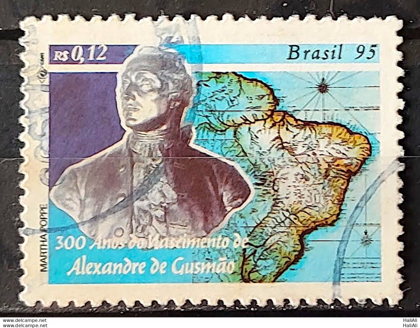 C 1938 Brazil Stamp Alexandre De Gusmao Diplomacy 1995 Circulated 1 - Gebraucht