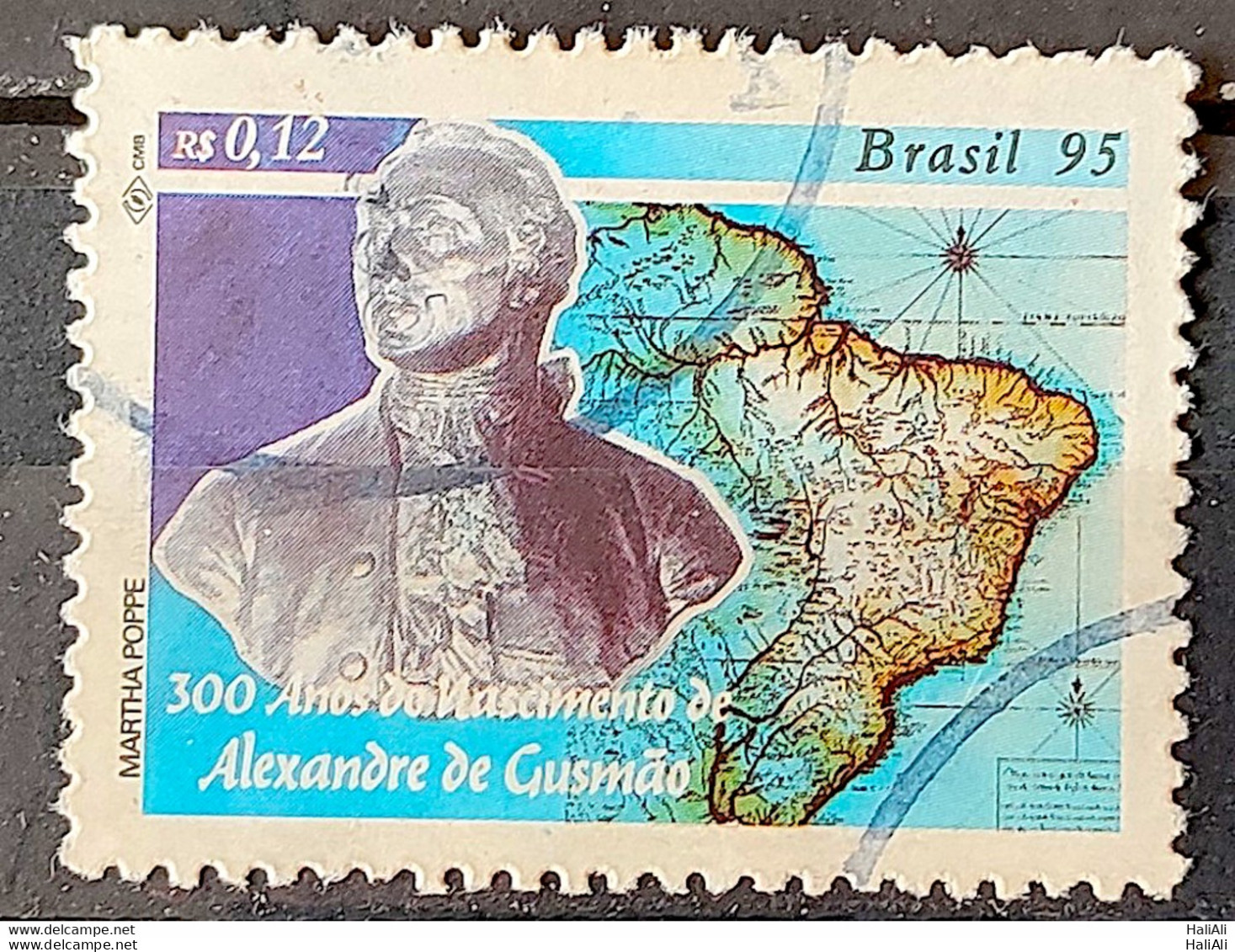 C 1938 Brazil Stamp Alexandre De Gusmao Diplomacy 1995 Circulated 6 - Oblitérés