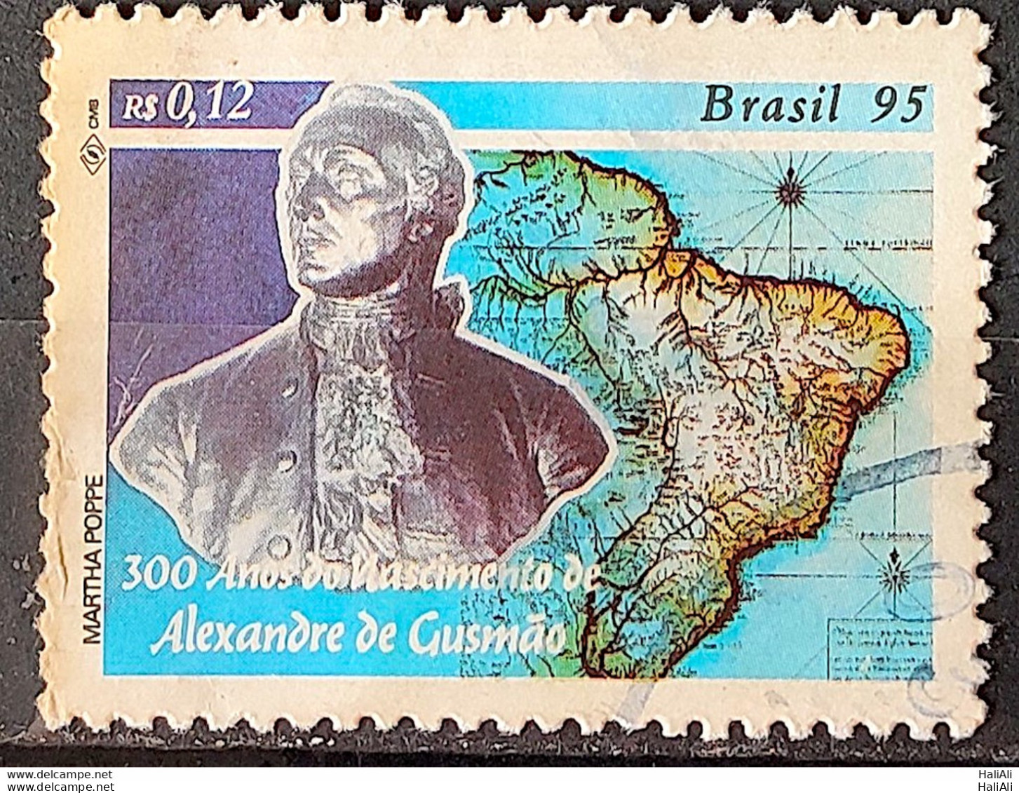 C 1938 Brazil Stamp Alexandre De Gusmao Diplomacy 1995 Circulated 4 - Usati