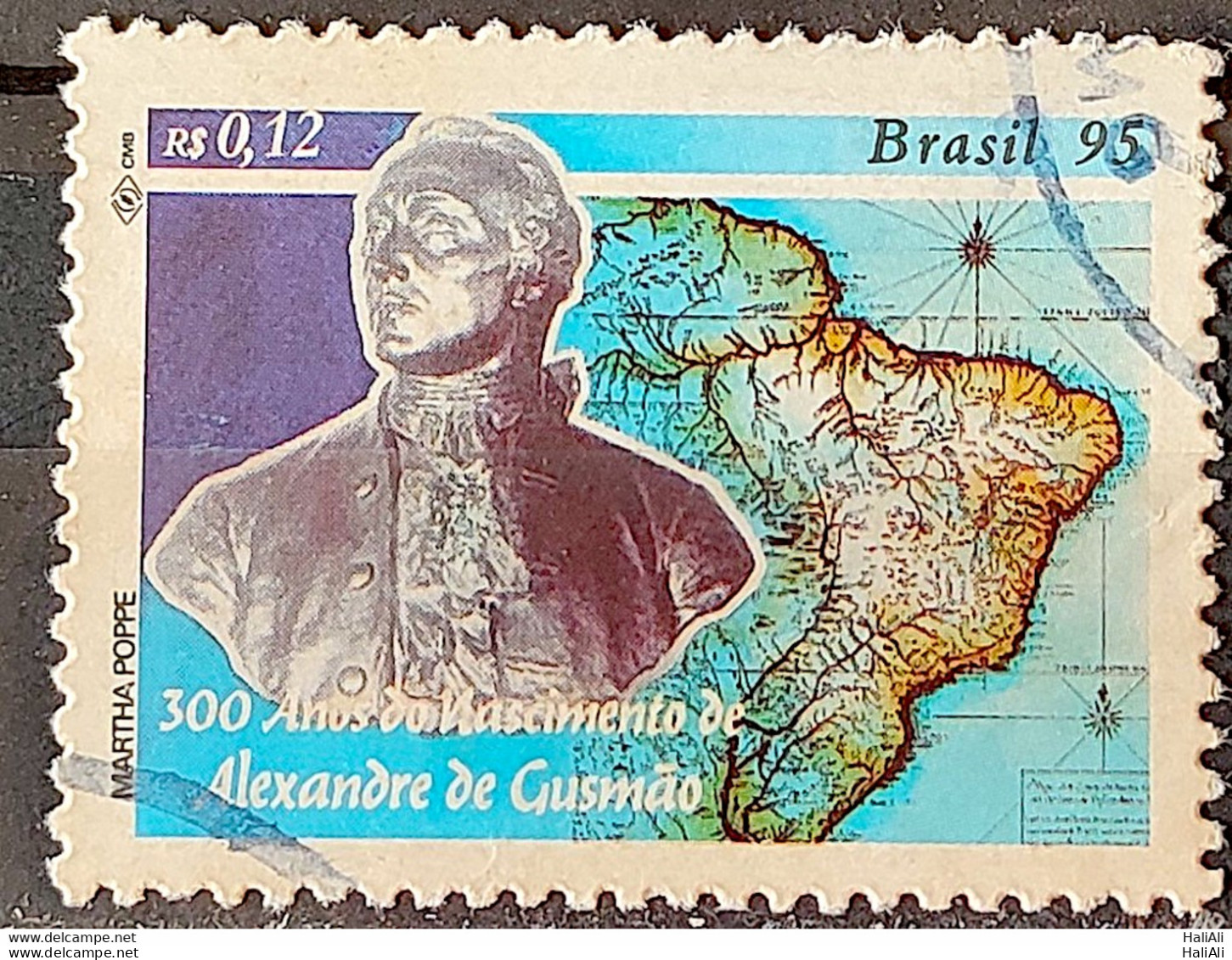 C 1938 Brazil Stamp Alexandre De Gusmao Diplomacy 1995 Circulated 5 - Usados