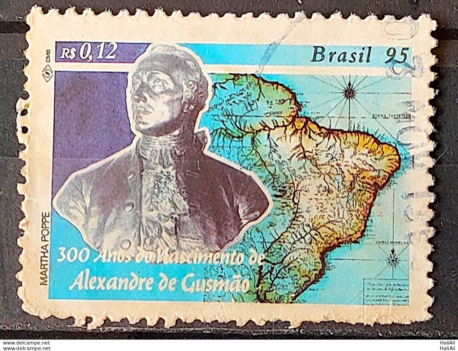 C 1938 Brazil Stamp Alexandre De Gusmao Diplomacy 1995 Circulated 2 - Used Stamps