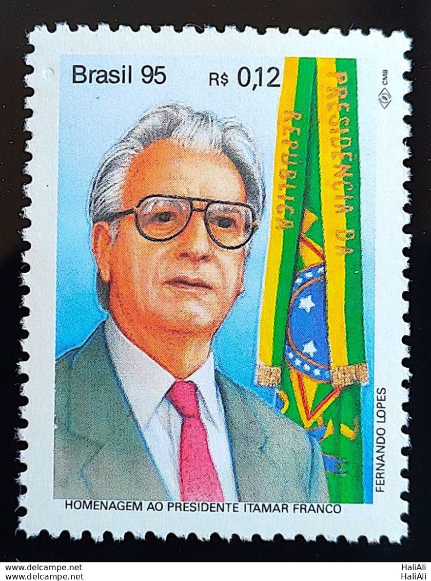 C 1936 Brazil Stamp President Itamar Franco Flag 1995 - Ungebraucht