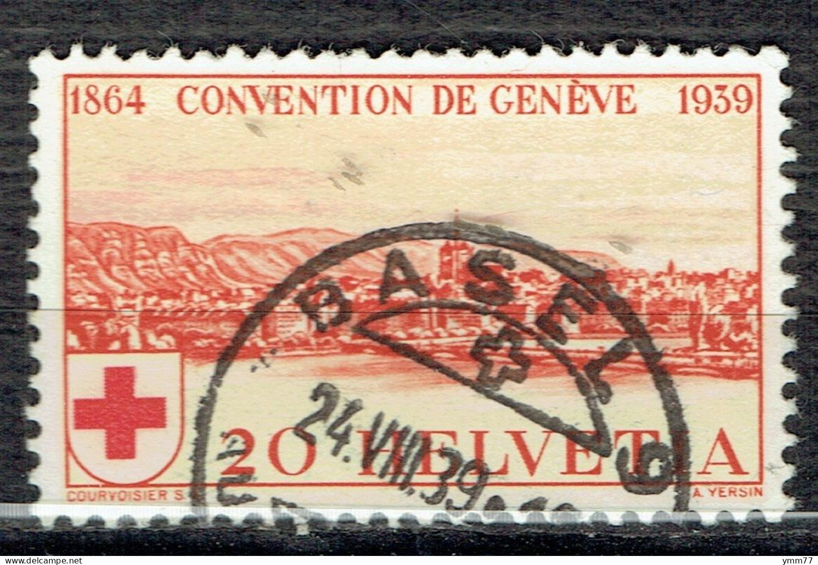 75ème Anniversaire De La Croix-Rouge : Vue De Genève - Used Stamps