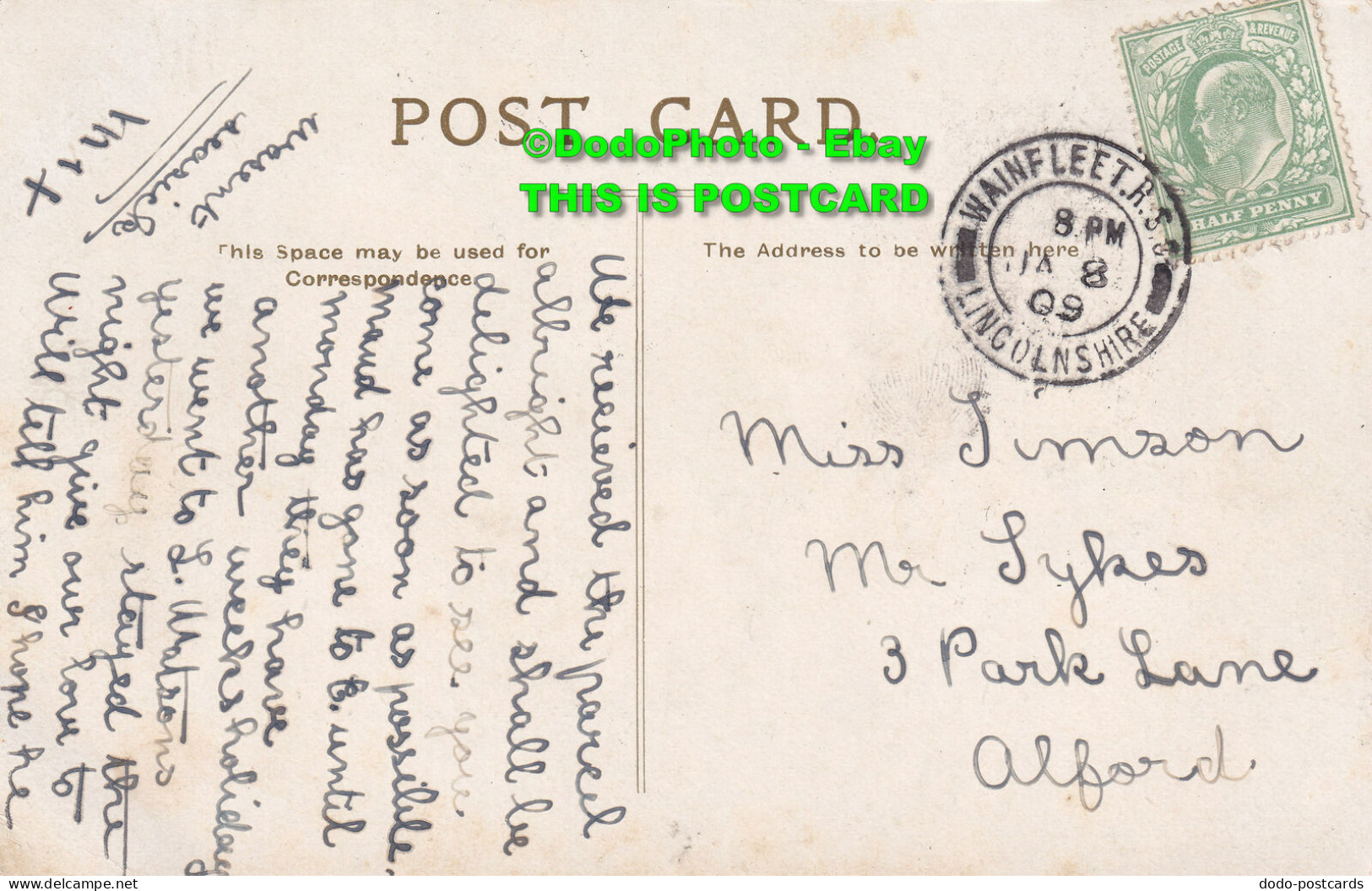 R409194 London. Knightsbridge. Postcard. 1909 - Autres & Non Classés