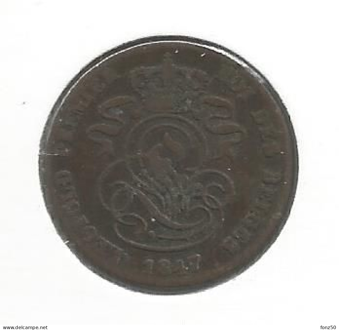 12747 * LEOPOLD I * 2 Cent 1847 * Fraai - 2 Centimes