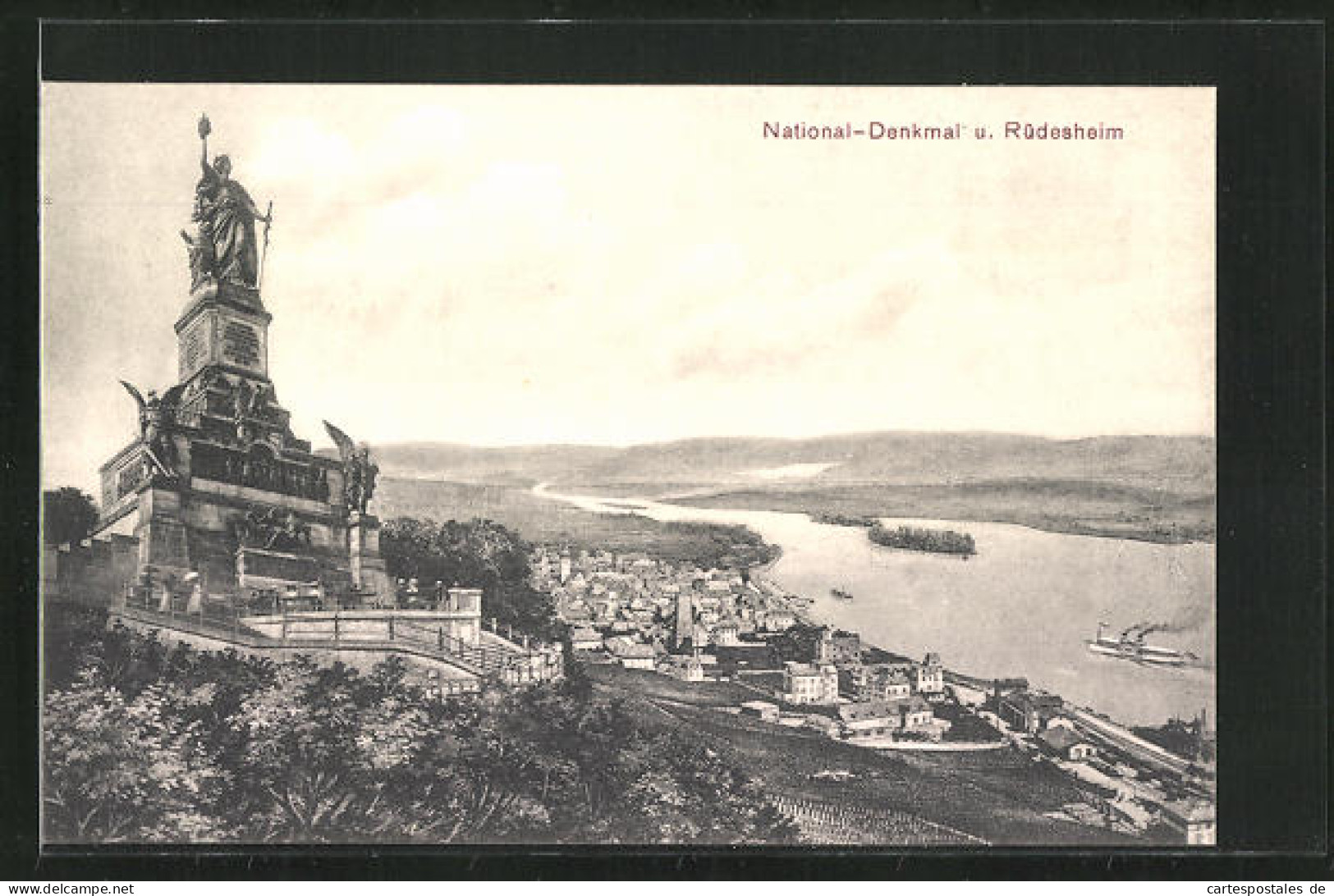 AK Rüdesheim / Rhein, National-Denkmal Auf Dem Niederwald  - Other & Unclassified