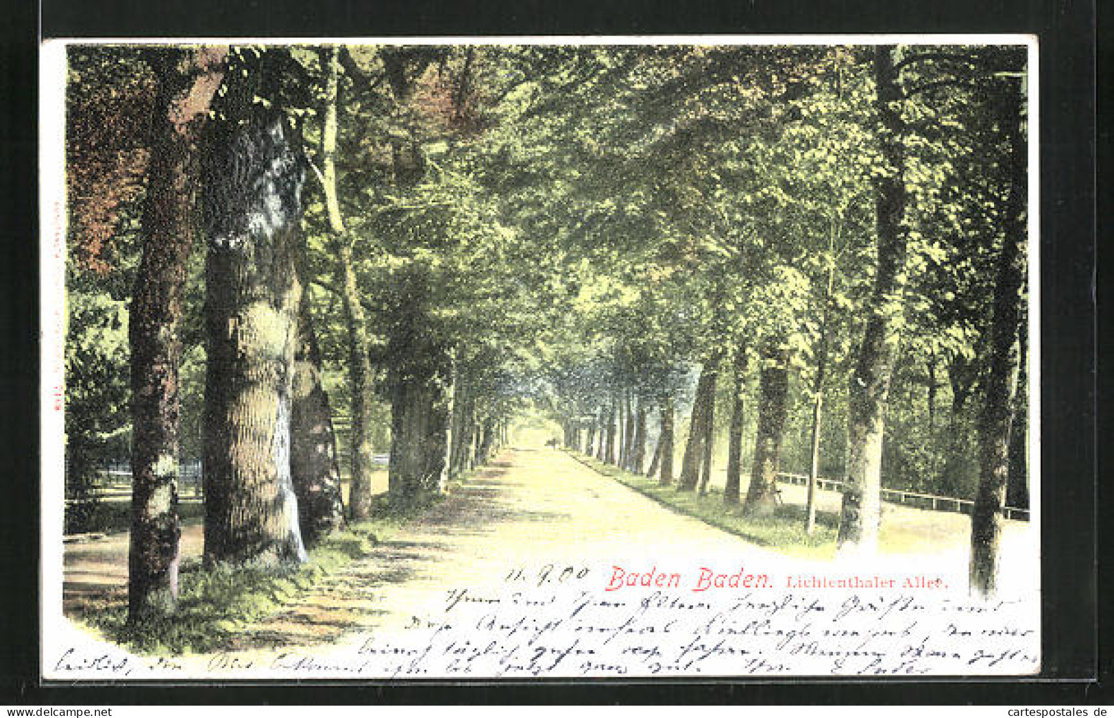 AK Baden-Baden, Lichtenthaler Allee  - Baden-Baden