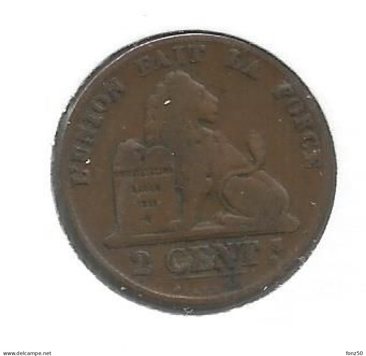 12749 * LEOPOLD I * 5 Cent 1858 * Z.Fraai - 2 Cents