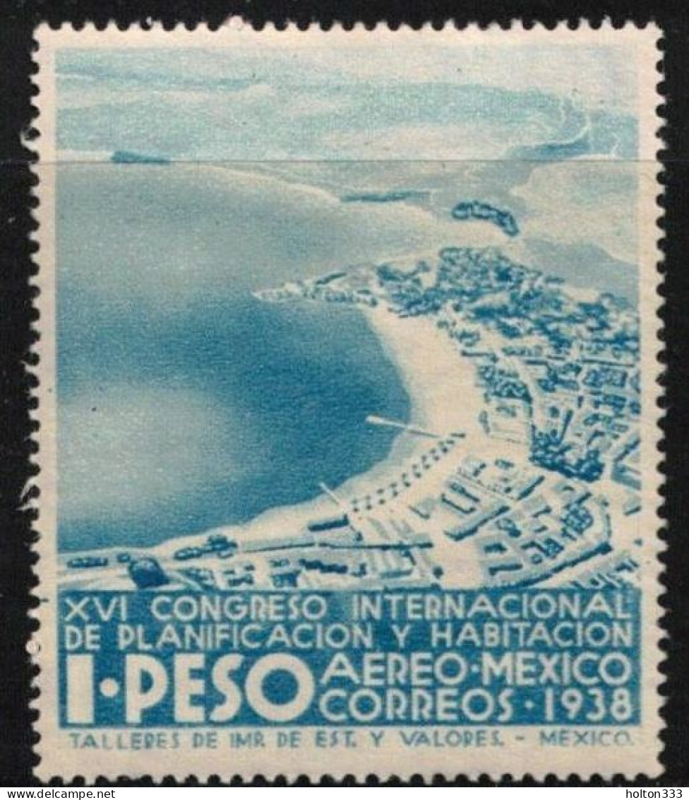 MEXICO Scott # C89 MH - Airmail Stamp - Light Blue Shade - México