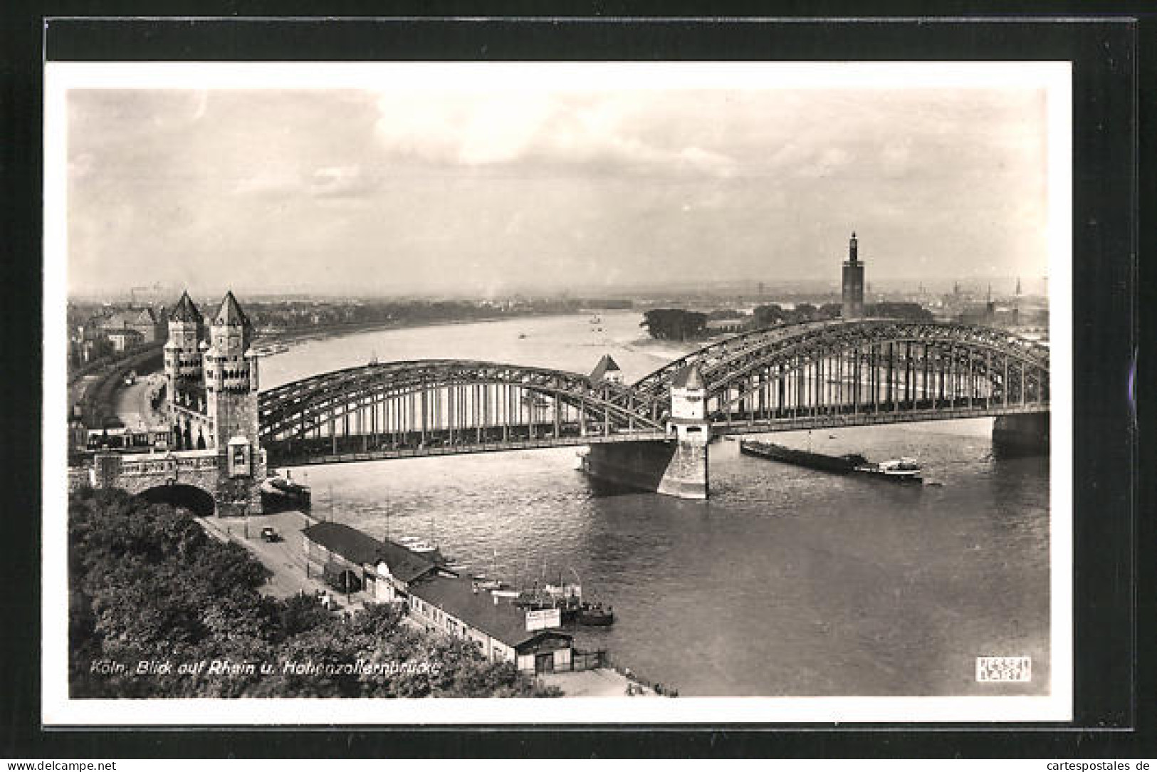 AK Köln, Blick Auf Rhein Und Hohenzollernbrücke  - Koeln
