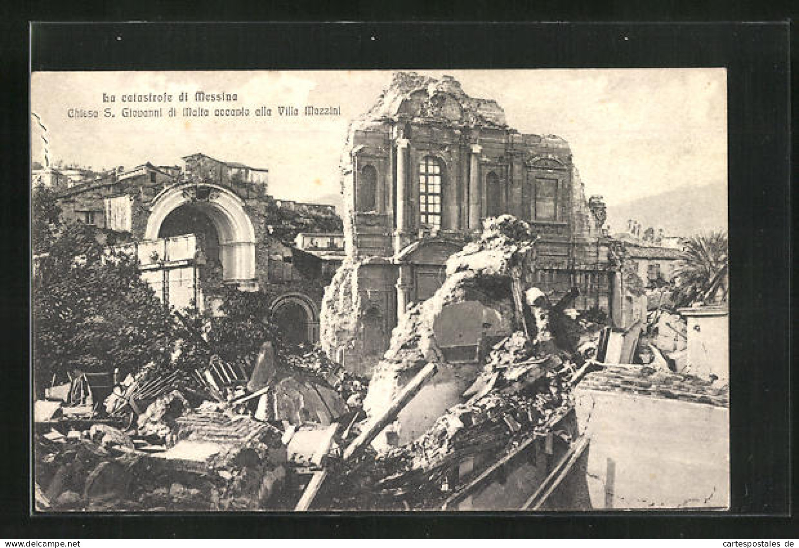 AK Messina, La Catastrofe Di Messina, Chiesa S. Giovanni, Erdbeben  - Disasters