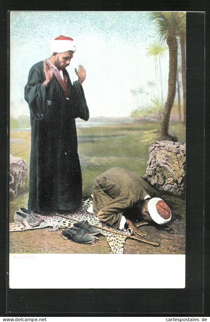 AK Arabische Männer Beim Gebet  - Ohne Zuordnung