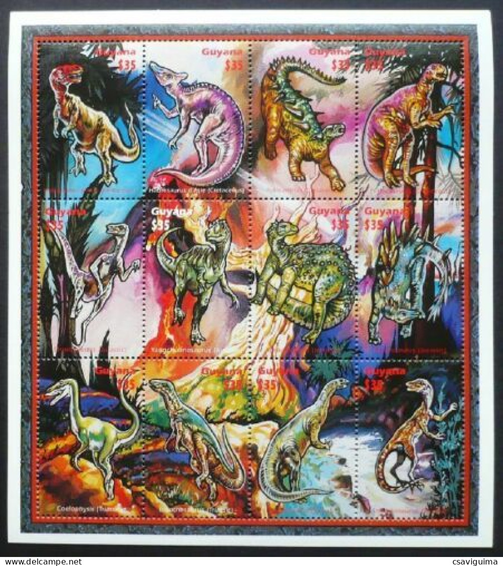 Guyana - 1996 - Prehistorics - Yv 4025/36 - Preistorici