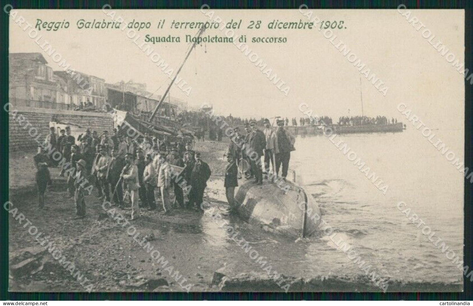 Reggio Calabria Città Terremoto 1908 Cartolina XB0196 - Reggio Calabria