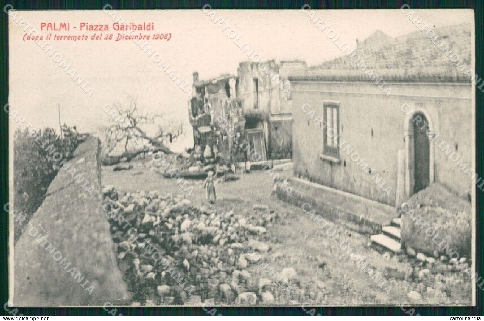 Reggio Calabria Palmi Terremoto 1908 Cartolina XB0202 - Reggio Calabria
