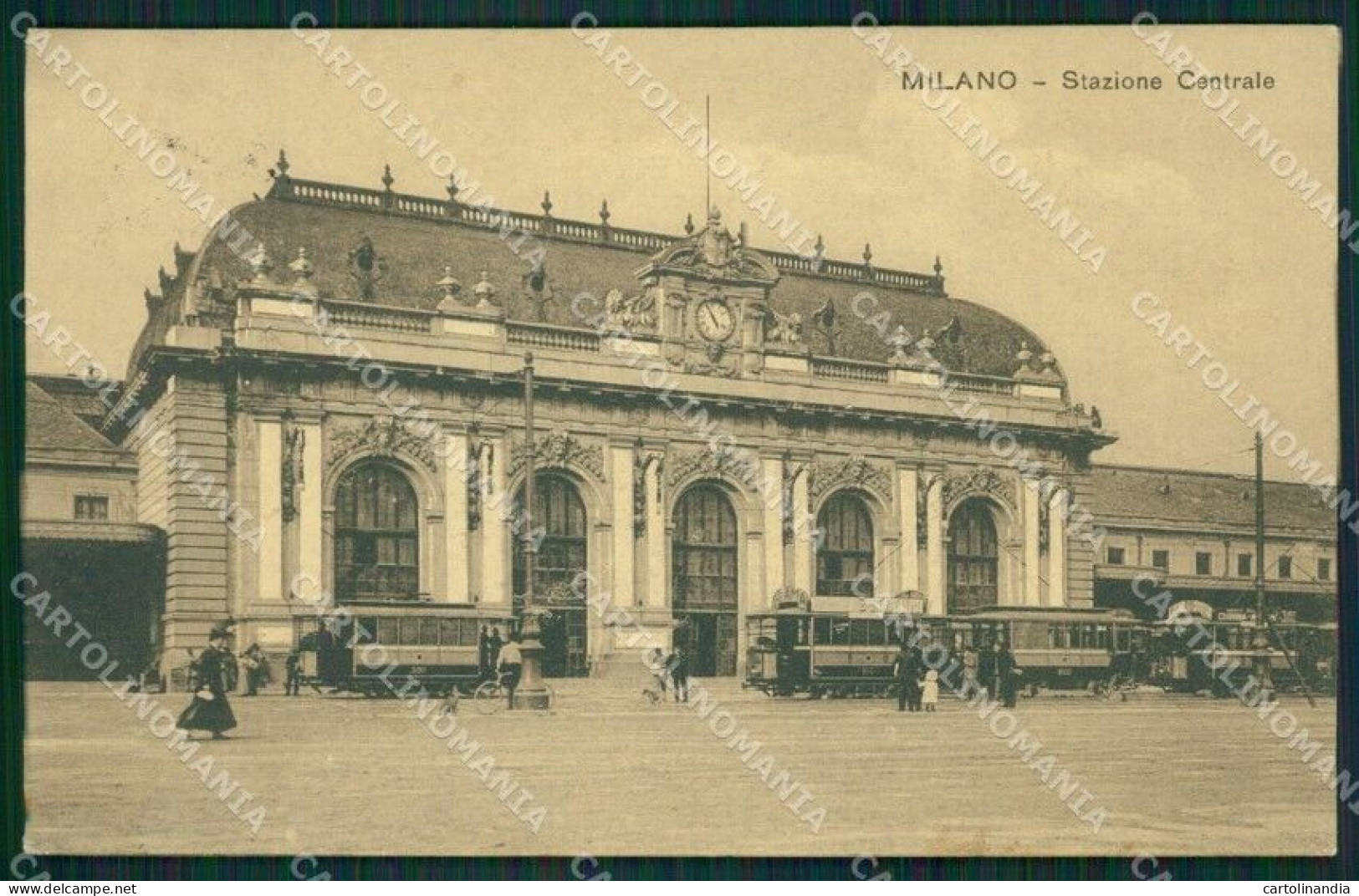 Milano Città Stazione Tram Cartolina XB0246 - Milano (Milan)