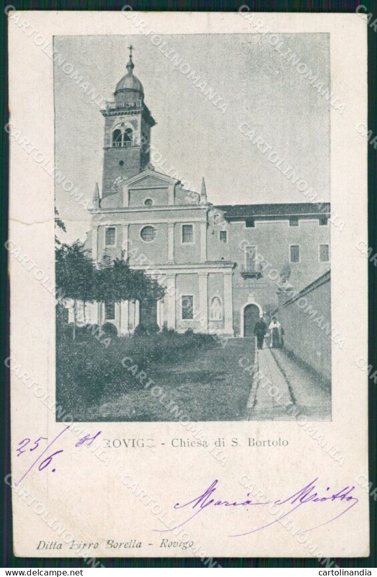 Rovigo Città PIEGA Cartolina XB0424 - Rovigo