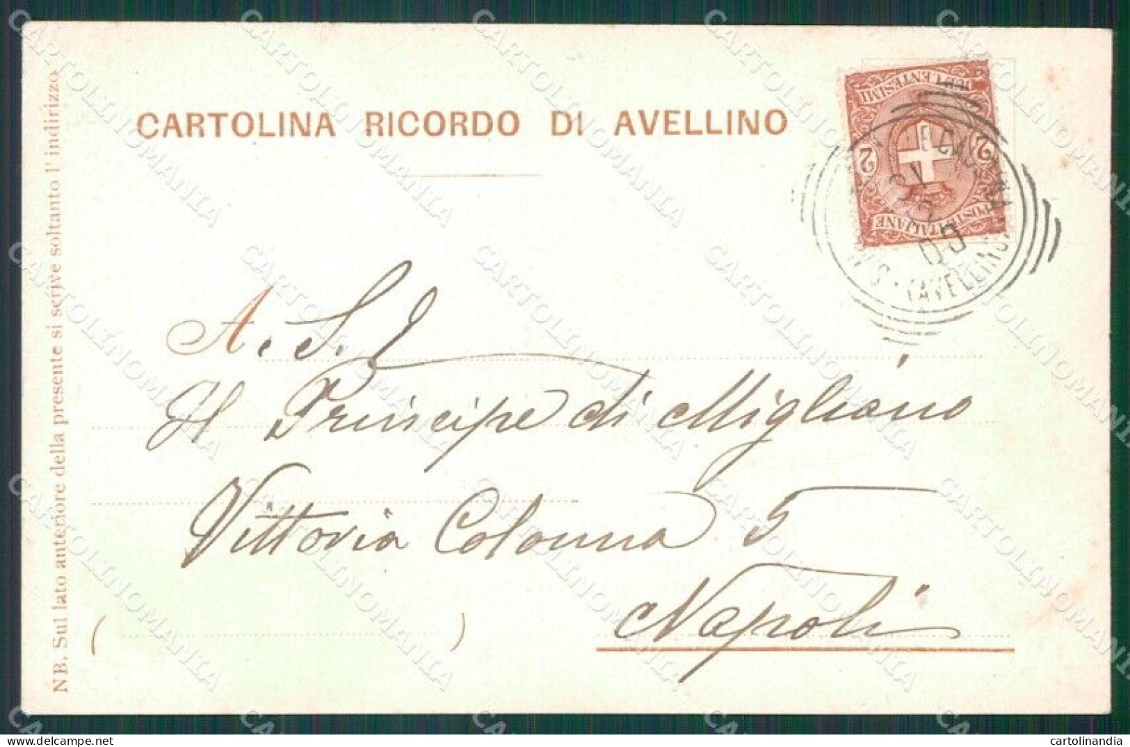 Avellino Mercoliano Montevergine Cartolina XB0394 - Avellino