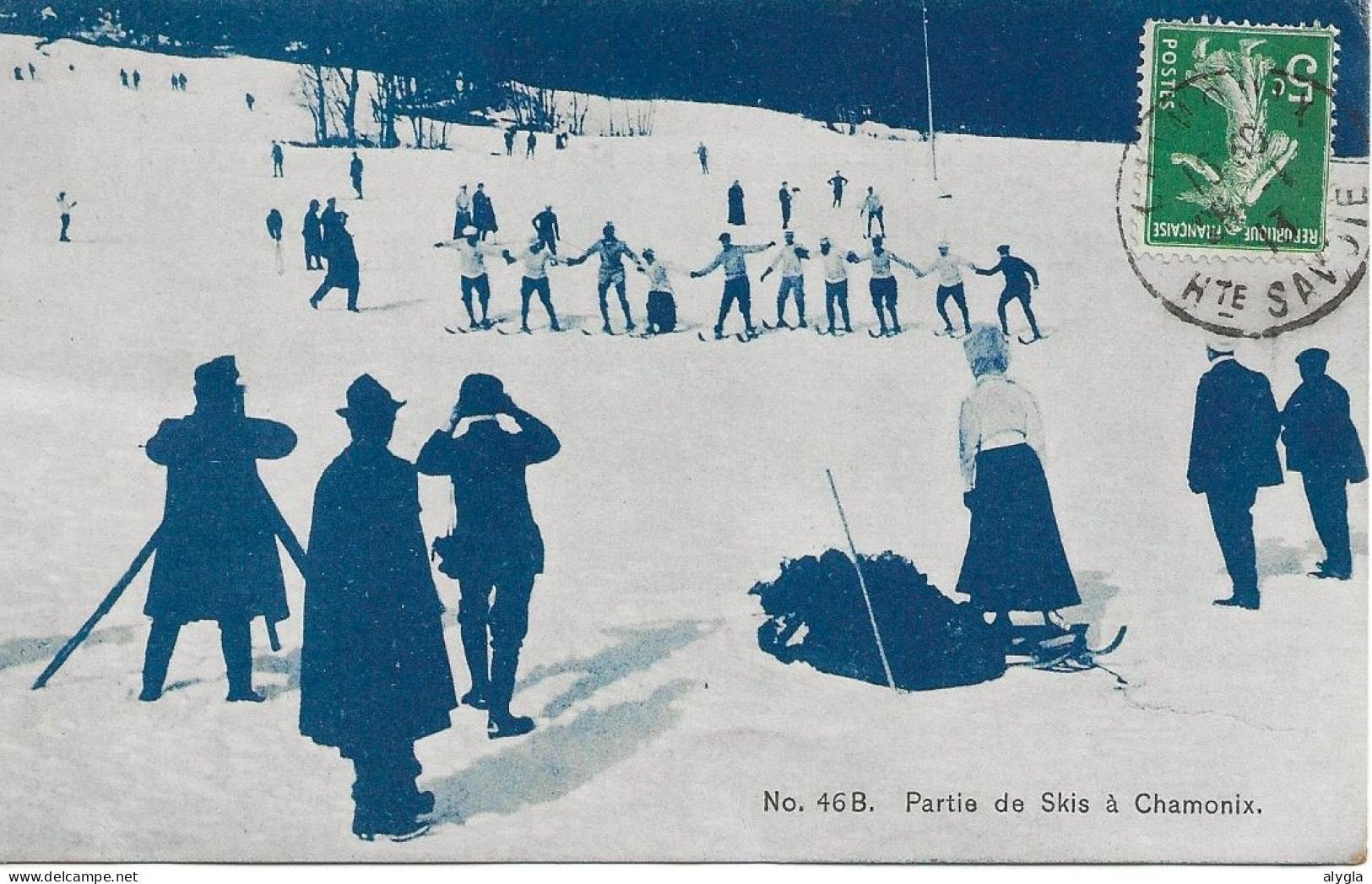 74 - CHAMONIX - Partie De Skis - Photographe Et Cinéaste - Cliché Aug. Couttet N° 46 B - Chamonix-Mont-Blanc