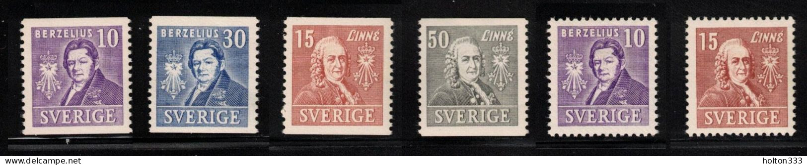SWEDEN Scott # 293-8 MNH (298 MH) - Nice Lot - Unused Stamps