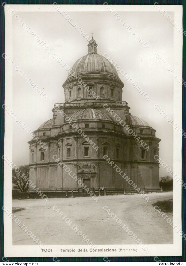 Perugia Todi Tempio Della Consolazione FG Foto Cartolina KB4963 - Perugia