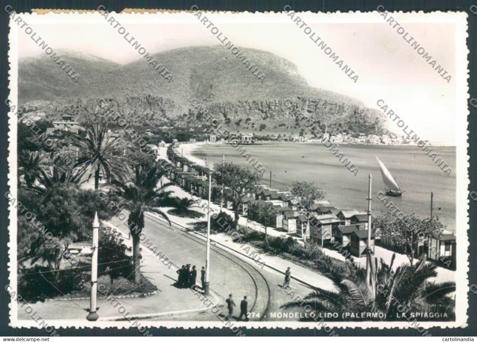 Palermo Mondello Foto FG Cartolina ZF7797 - Palermo