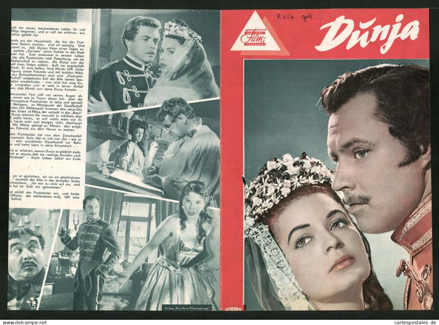 Filmprogramm DNF, Dunja, Eva Bartok, Ivan Desny, Karlheinz Böhm, Regie: Josef Von Baky  - Revistas
