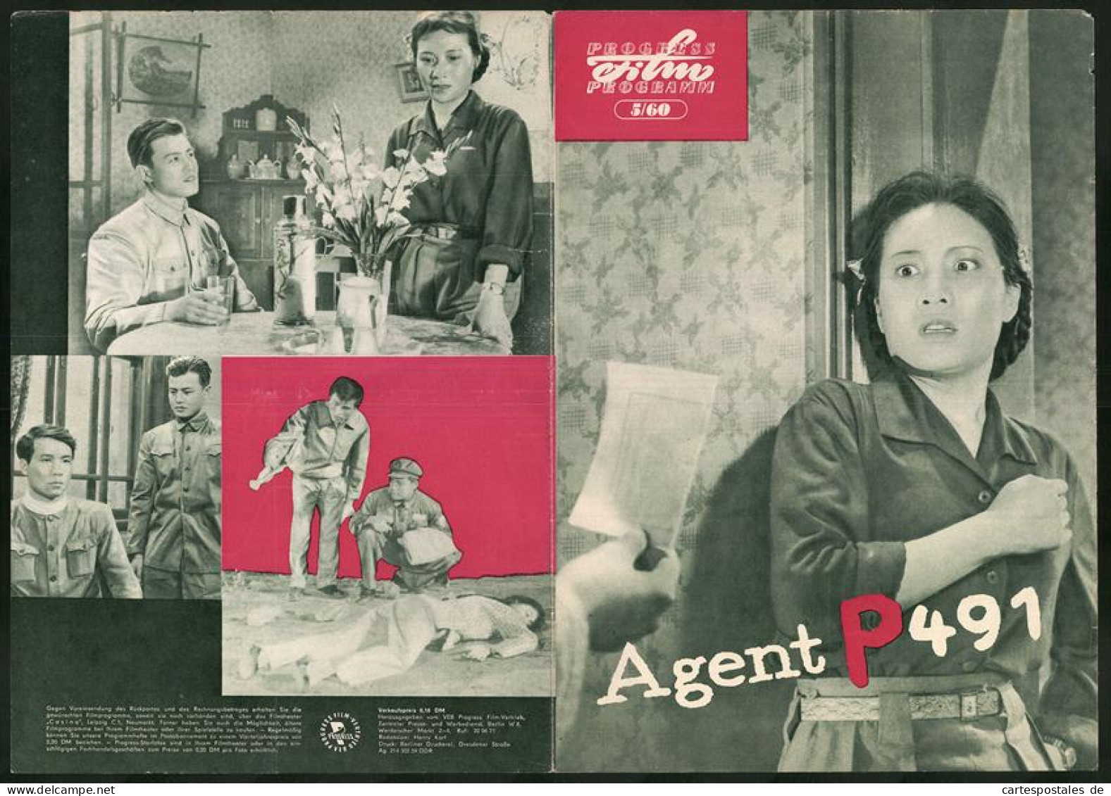 Filmprogramm PFP Nr. 5 /60, Agent P 491, Bu Gö, Li Jan-lin, Regie: Ju Jön-fu  - Revistas